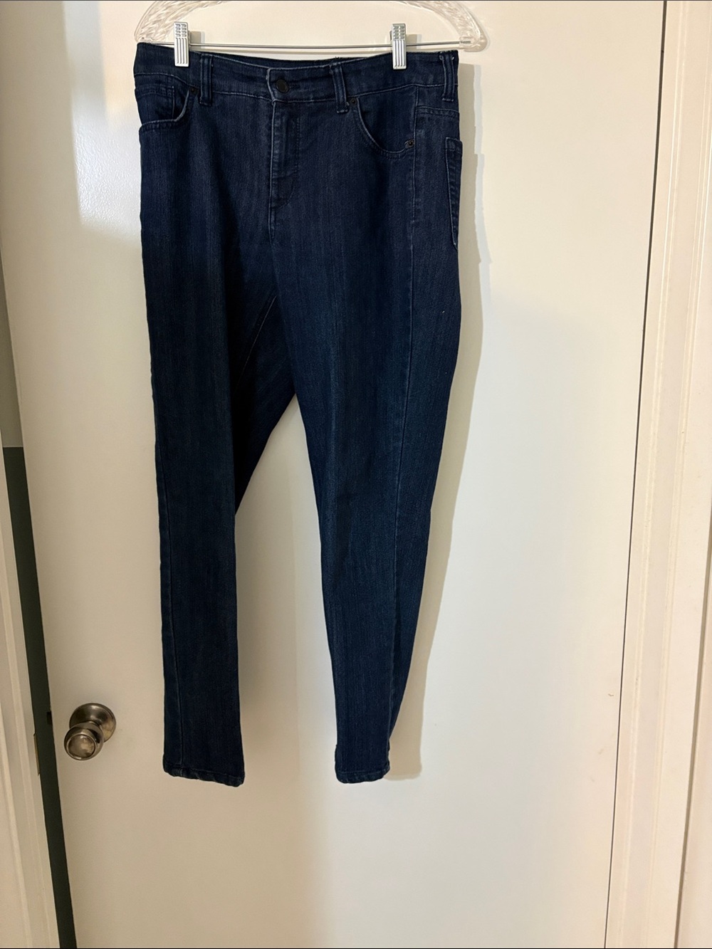 Jones New York Soho Ankle Dark Navy Blue Denim Jeans Very Good Condition